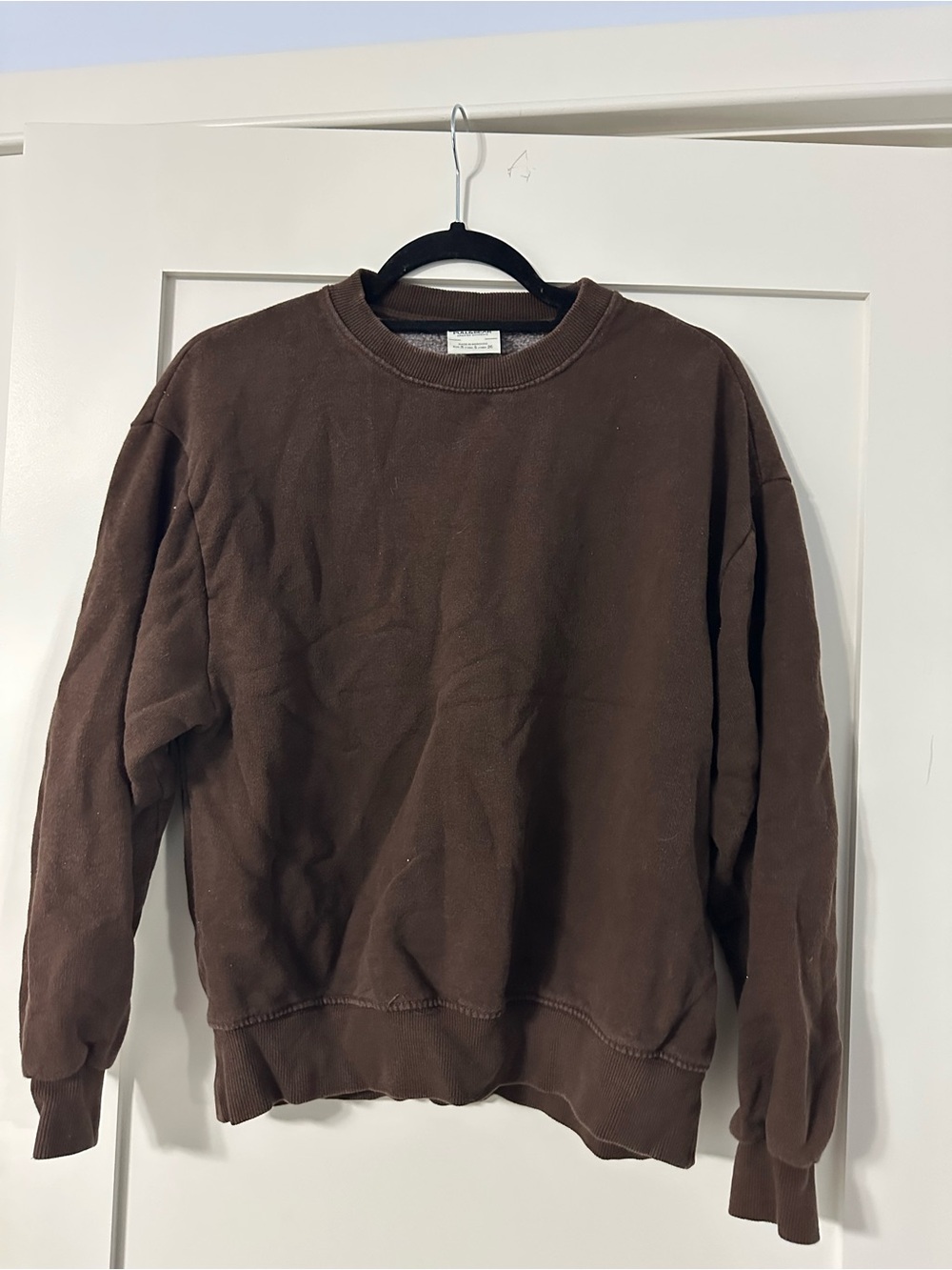 Pull & Bear Crewneck Sweater - Dark Brown